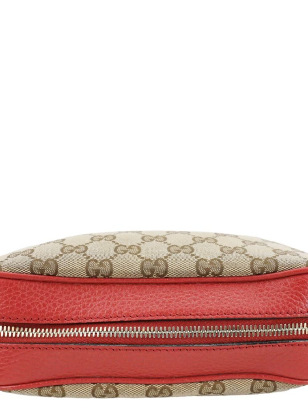 Gucci  Bree GG Canvas Leather Crossbody Bag Red 449413 - Picture 5 of 15